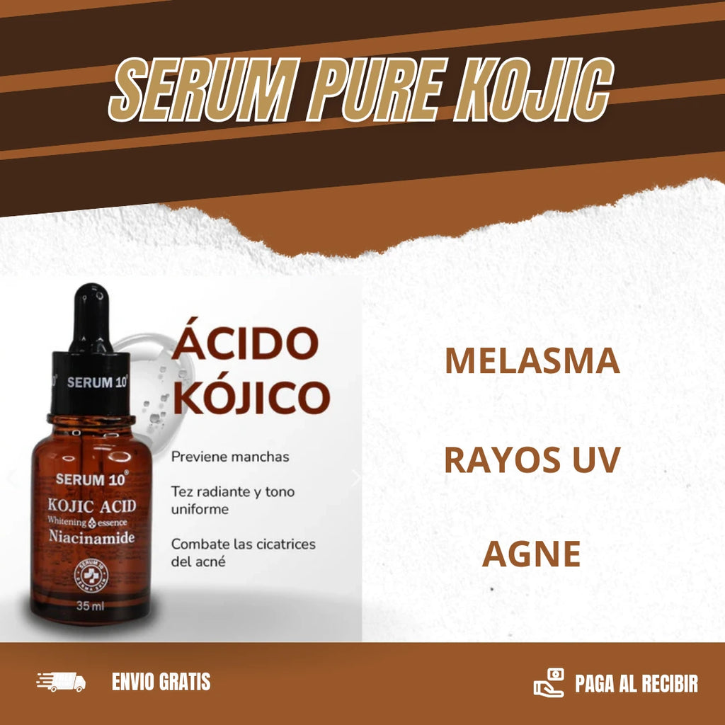 KIT JABON + SERUM + MASCARILLA CON ACIDO KOJICO Y NIACINAMIDA B3