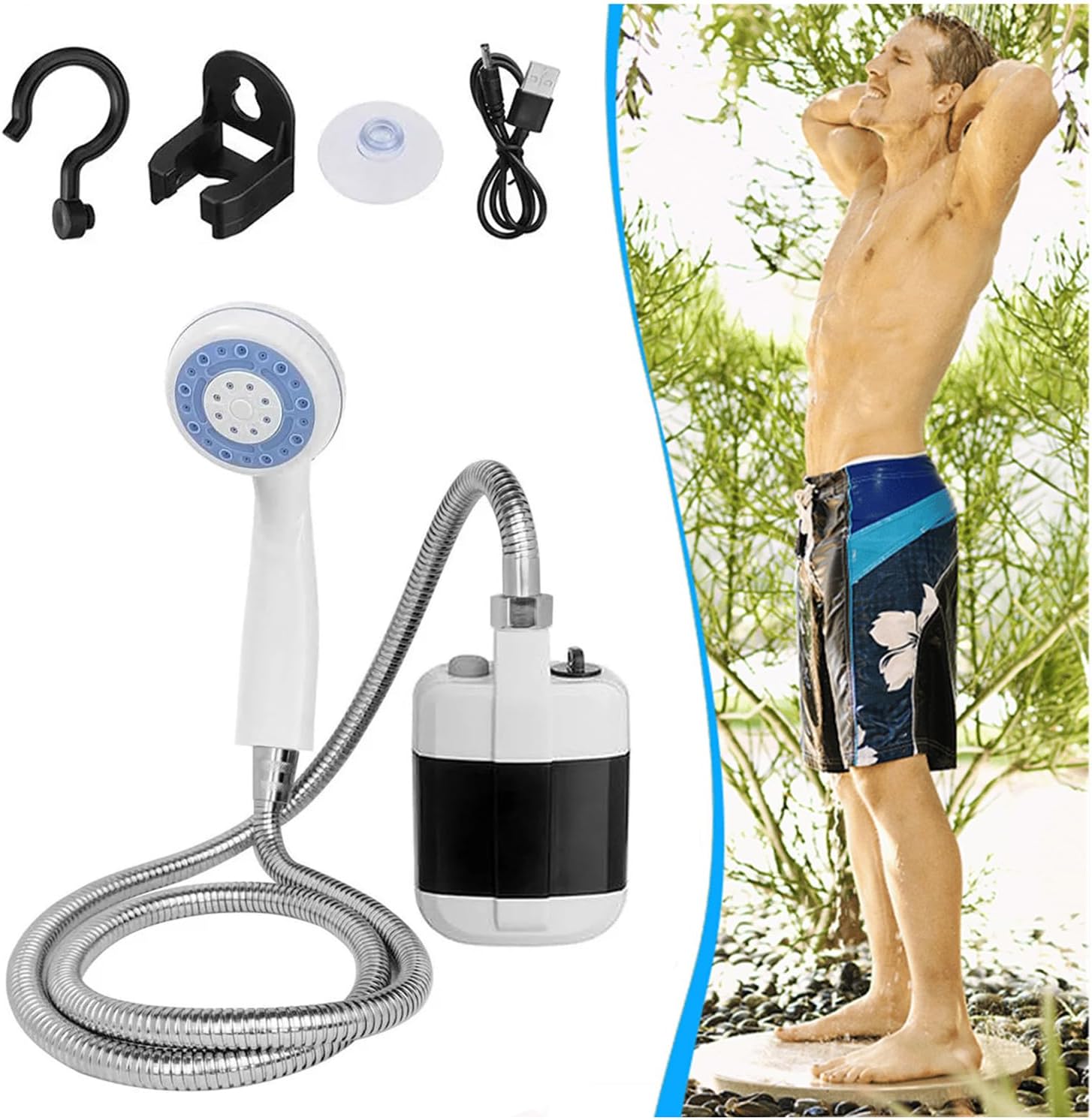 DUCHA PORTATIL RECARGABLE MULTIUSO