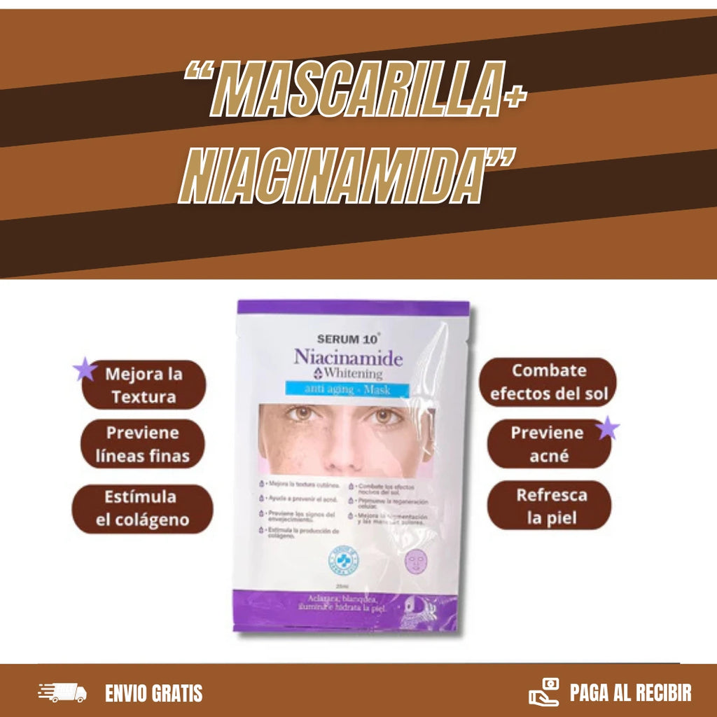 KIT JABON + SERUM + MASCARILLA CON ACIDO KOJICO Y NIACINAMIDA B3